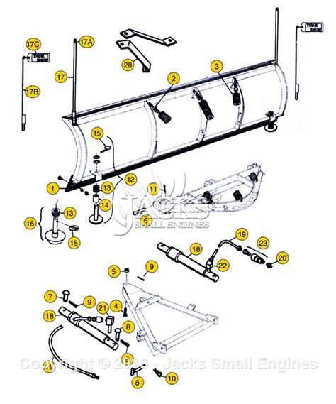 snow plow parts diagram